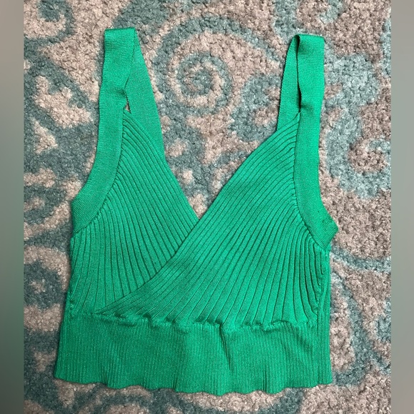 Luna Ivy tank crop top green Large - Picture 5 of 5